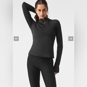 Alo Airlift Winter Warm 1/4 Zip Long Sleeve size small